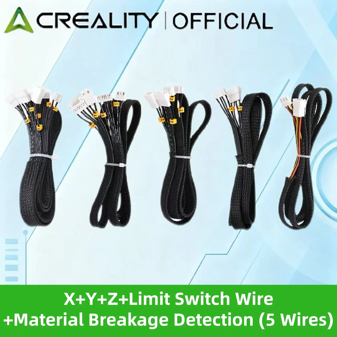 

3D-принтер, 1 метр, линия обнаружения поломки материала, удлинительный кабель, серия Creality Ender3/CR10, провод концевого выключателя XYZ, 5 шт.