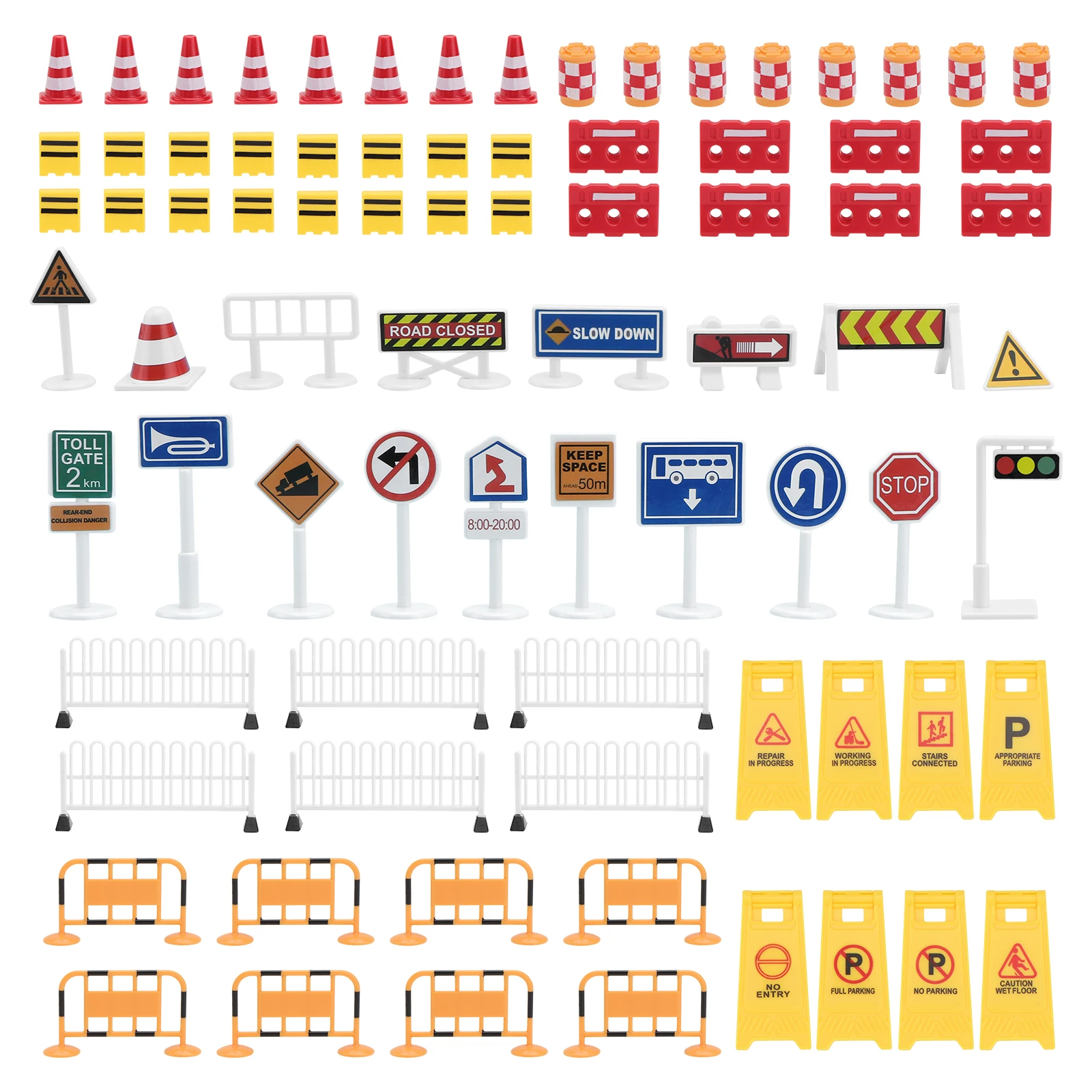 

Simulation Traffic Sign Toys Roadblock for Kids Parent Child Interactive Material Toddler Construction Study Educational