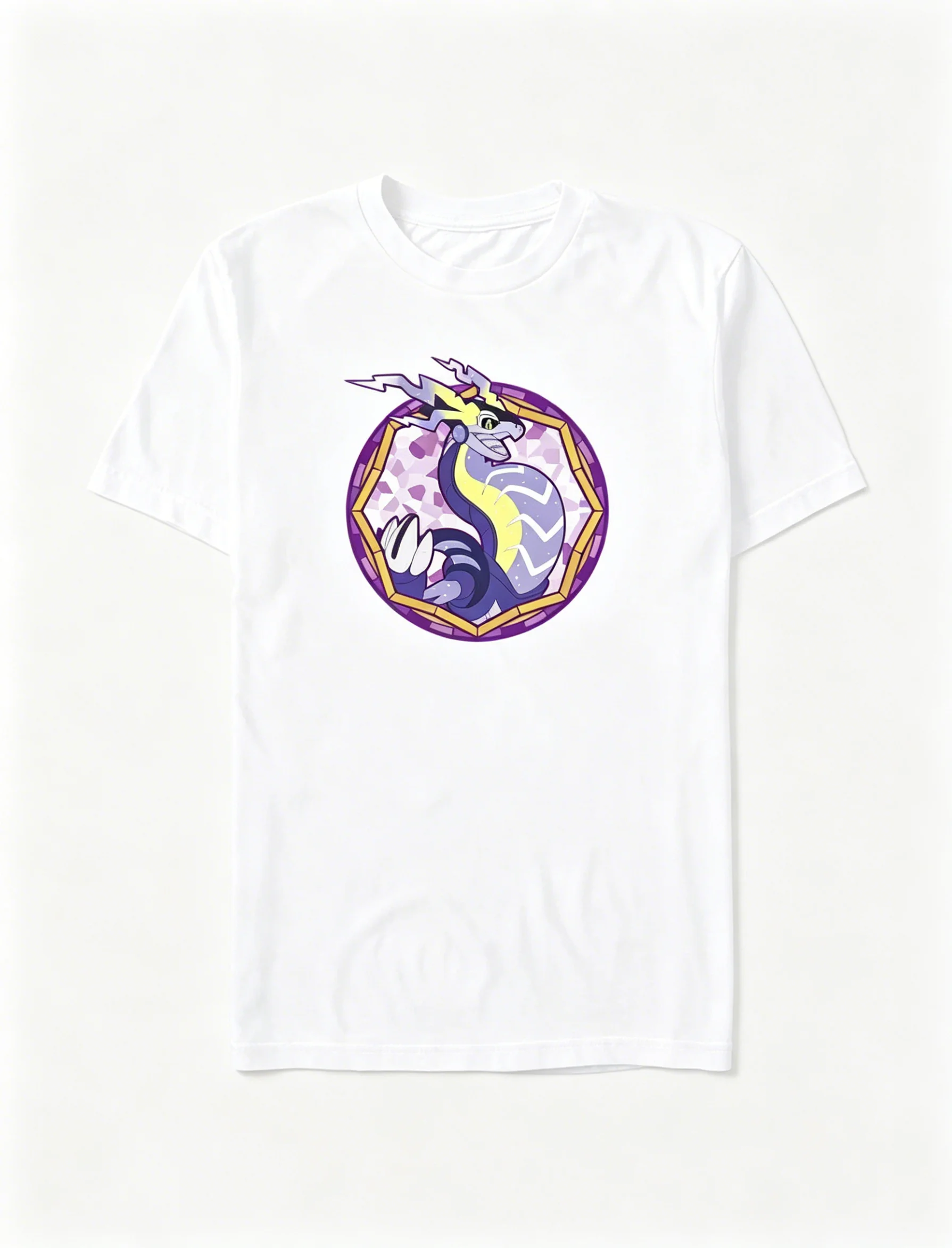 2026 New Machine Dragon Printed Fashion Spring and Summer Men's Short Sleeve Parent-Child Loose and Comfortable T-Shirt