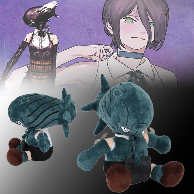 Nuevo Peluche de Chainsaw Man de 20 cm, Muñeco de Peluche de Fumo, Lindo Juguete de Peluche de Reze para Niños, Fans, Cosplay, Regalos de Cumpleaños, Vacaciones, Colección, Decoración de Habitación Navideña