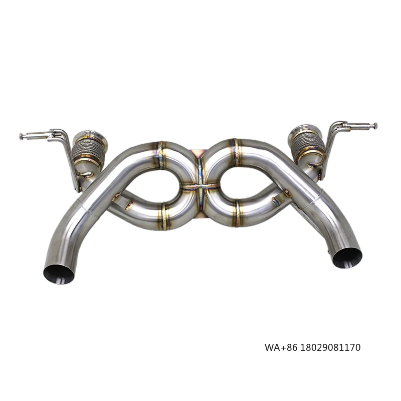 

Stainless Steel Exhaust Pipes Huracan EVO 5.2L 2019-2024 Straight Catback Enhanced Power