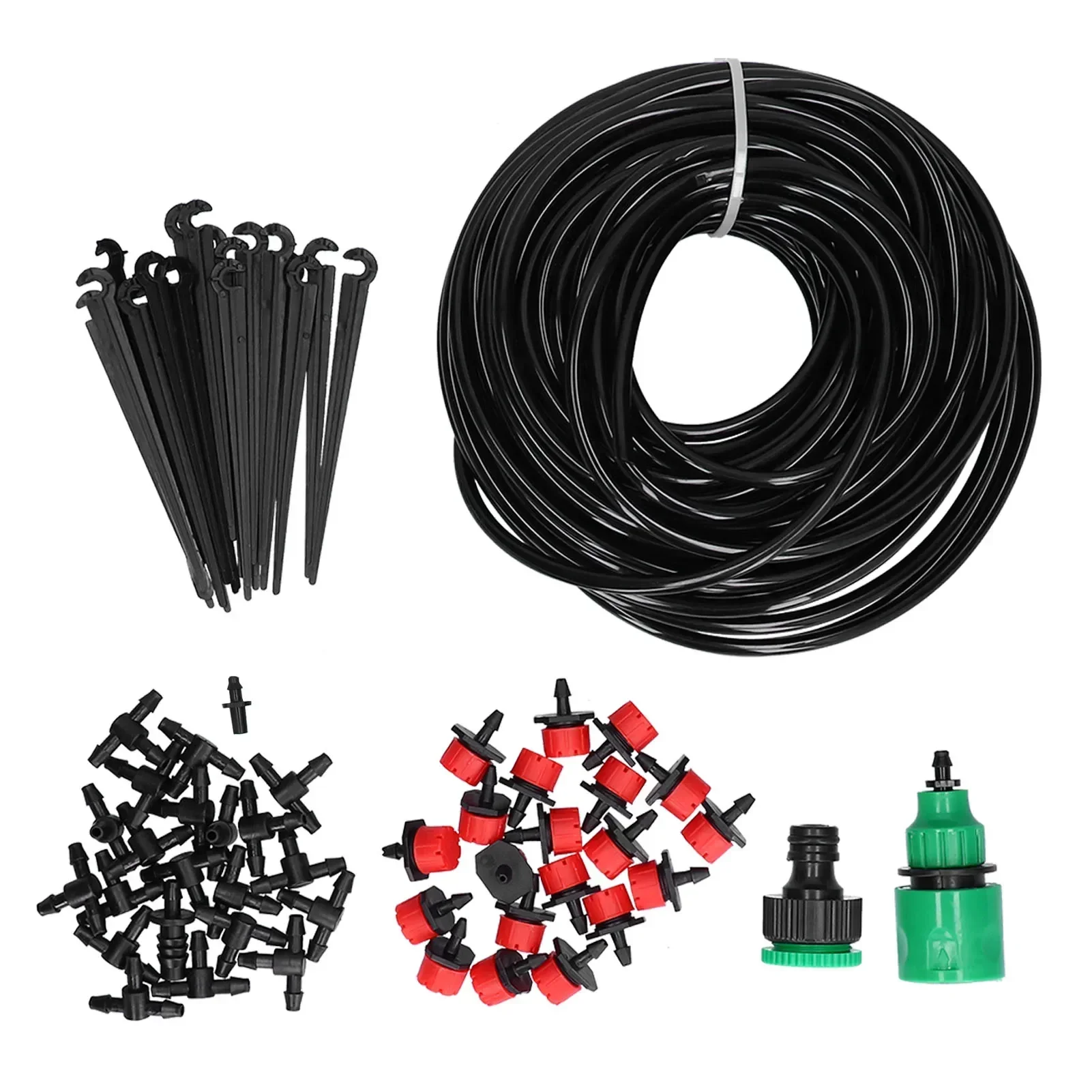 

20M 4/7 Drip Irrigation System, Automatic Watering Kit with 20 Adjustable Drippers for Potted Plants, Succulents & Gardens