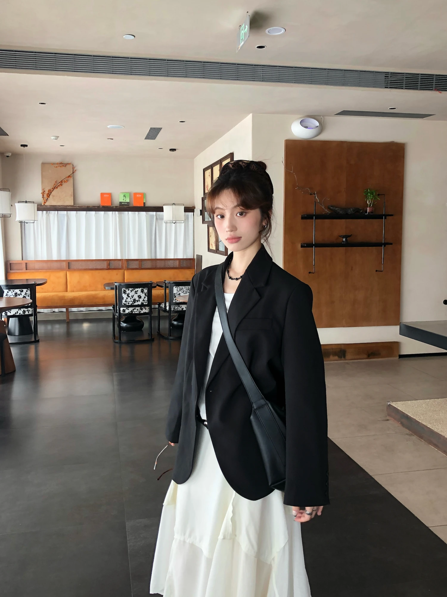 

7arewill mat Bla Suit for Women Casual Commute Interview Office Daily Long Sve Polyester Suit New Fall Sle