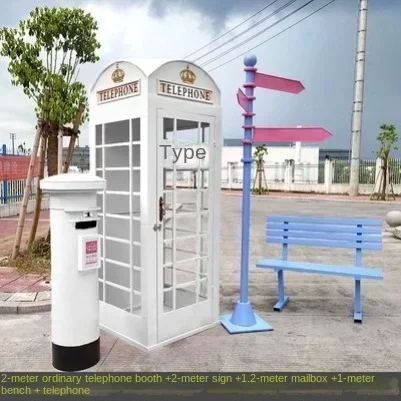 Retro Large Photography Props Telephone BoothHot Sales