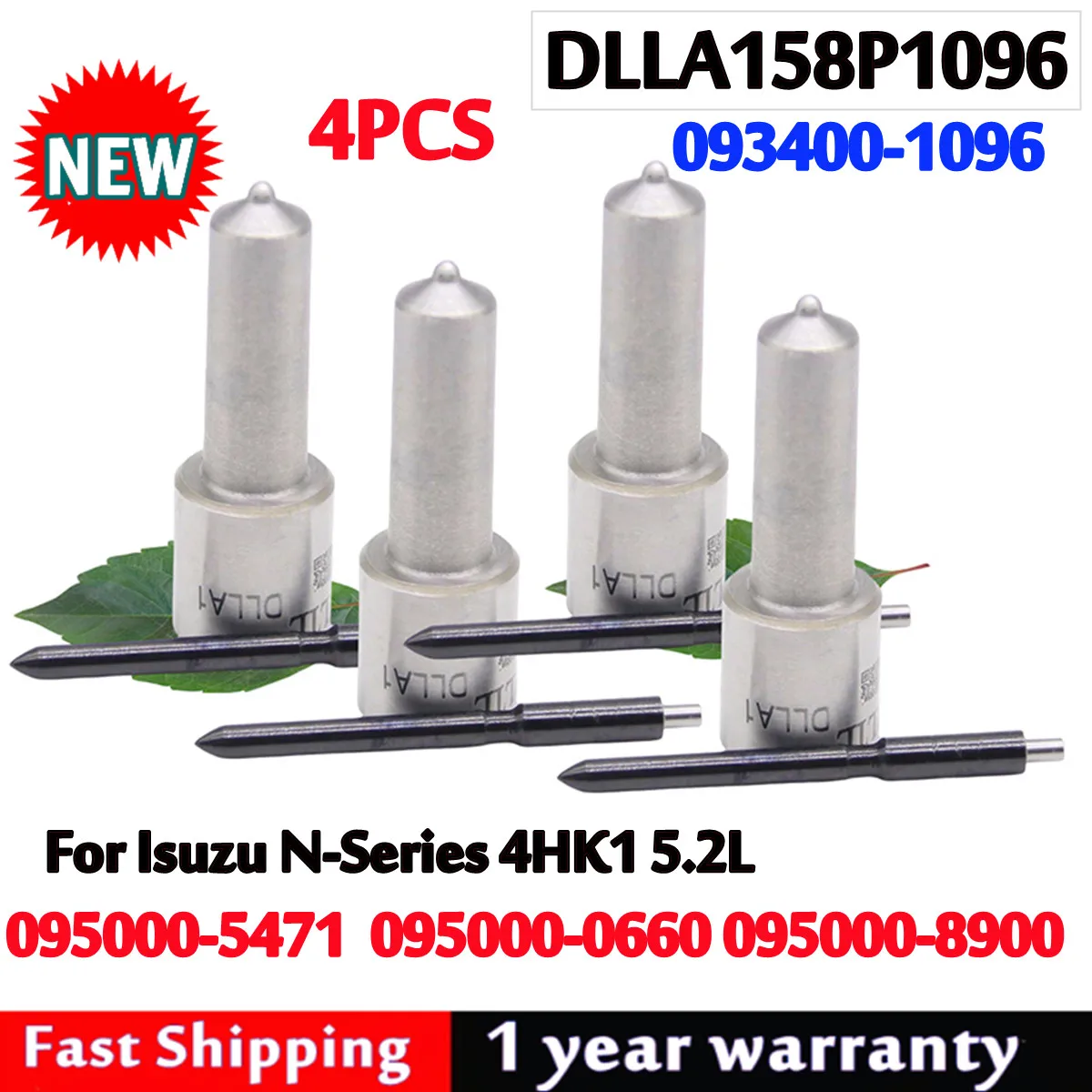 

4 шт. 095000-5471 новая форсунка DLLA158P1096 OEM 093400-1096 для Isuzu 4HK1/6HK1 095000-8901 095000-0660/0640/637 #