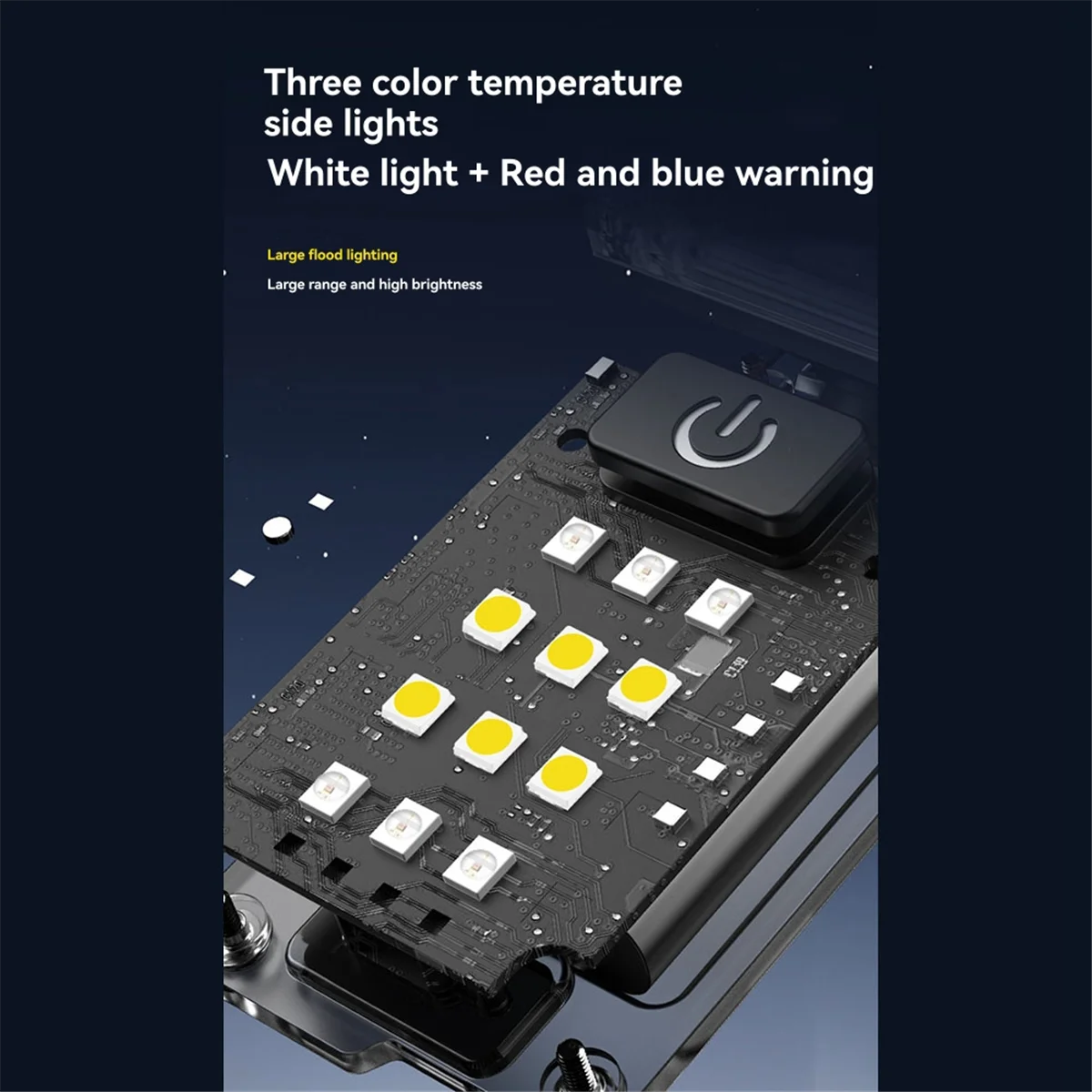 ABJZ LED 懐中電灯ポータブルミニキーホルダーライトデュアル光源屋外キャンプ釣り多機能トーチ帽子クリップランプ