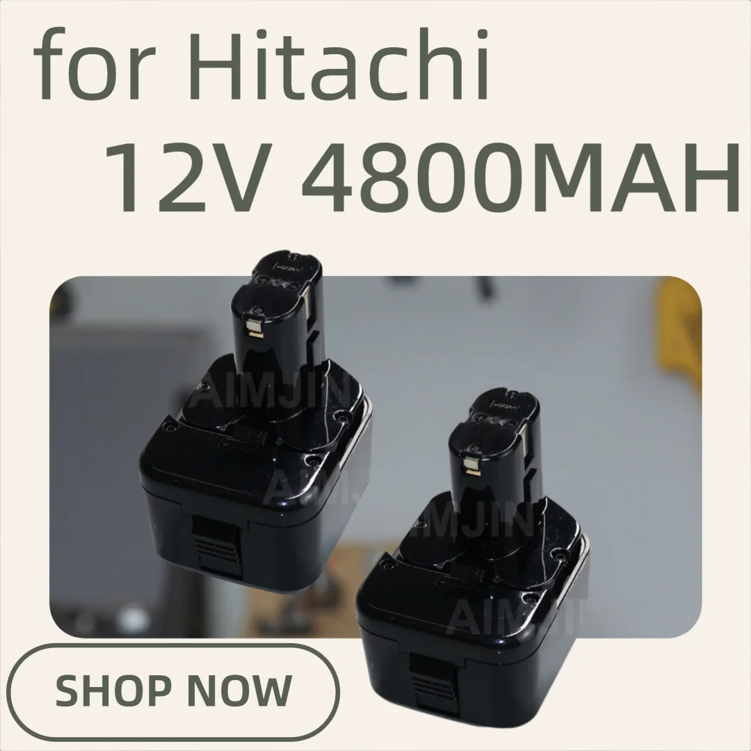 Replacement Rechargeable 12V Battery for Hitachi Power Tools EB1226HL battery 4800mAh EB1230HL DS12VDF3 EB1212S EB1214S