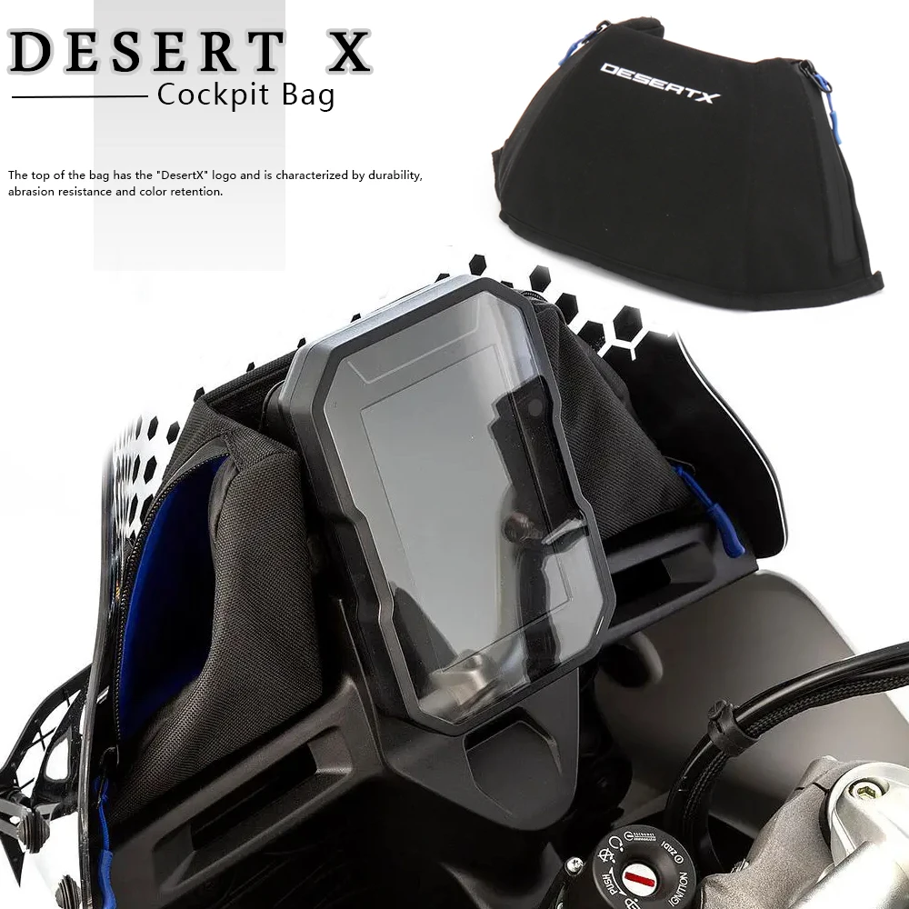 Motorcycle Accessories Cockpit Bag For Ducati DesertX Desert X DESERT X 2022 2023 2024 Tool Waterproof Bags Black