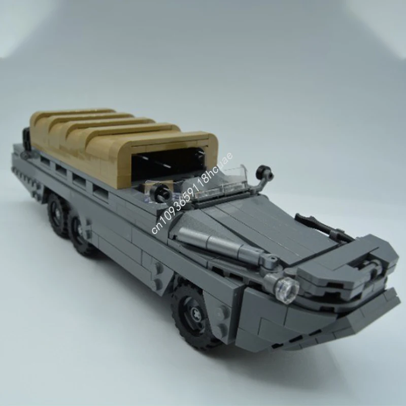 

455 шт. MOC DUKW ww2 идея искателей приключений Рождественский подарок DIY образование сборка строительные блоки