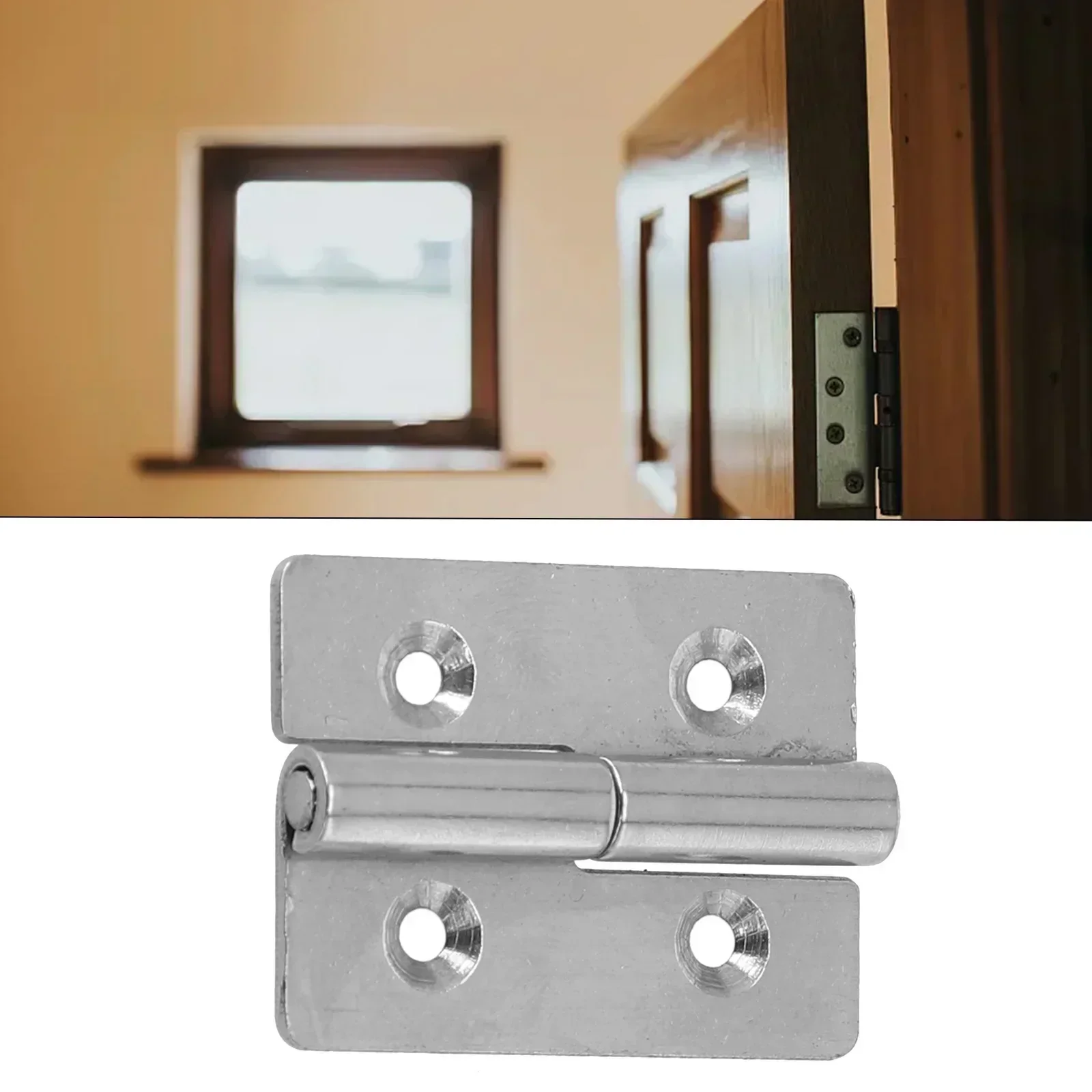 1pcs Detacha Hinge 40x30x1.5mm Stainless Steel Flas Shapeing Hinges For Aluminum Door Bathroom Slips Joint Hinge Hardware