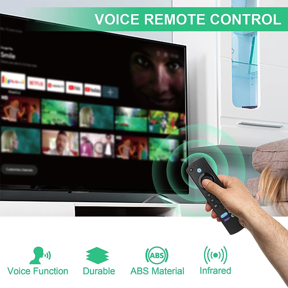 Telecomando Vocale Per Fire TV Stick 4K Max 3rd Gen E Lite, Con Alexa, 433MHz