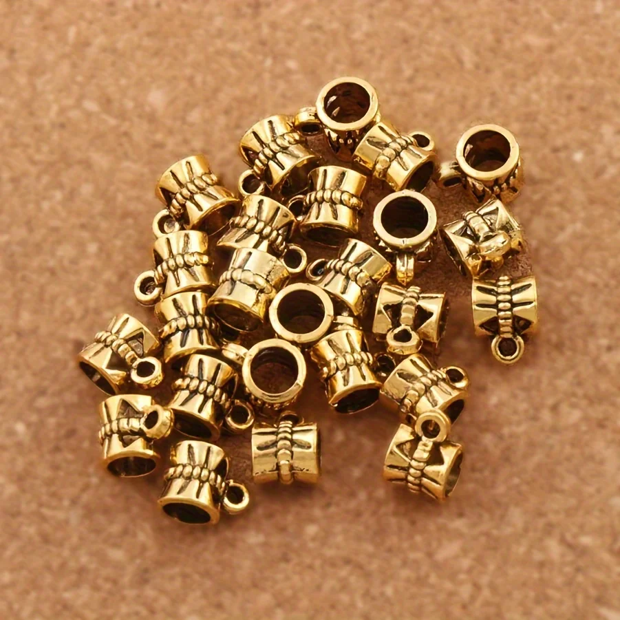 45pcs 골동품 합금 펜던트 걸쇠 보석 비즈 DIY 목걸이 팔찌 쥬얼리에 대 한 느슨한 스페이서 비즈 커넥터 L692 4 색 만들기