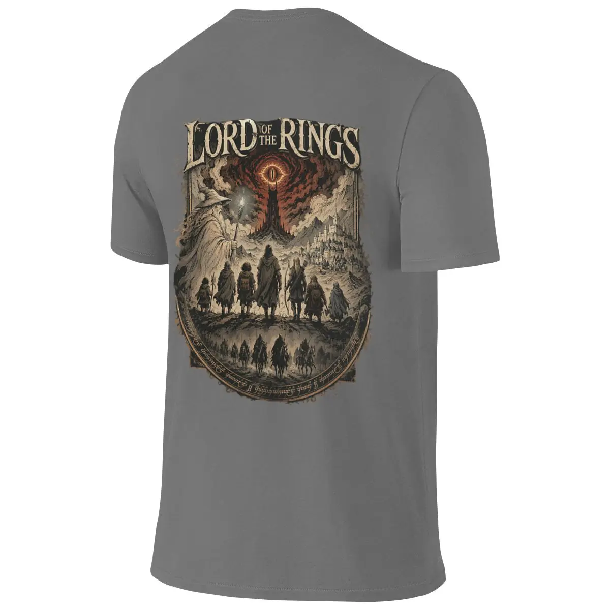 Lords Of The Rings Journey Cloud-Like Feeling Reversible T-shirt Niche Street Style Versatile Colors Short Sleeve