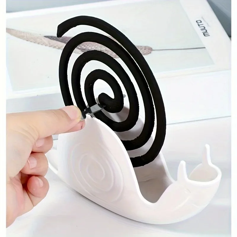 Storage Rack Snail Design Coil Burner Holder Fireproof Vertical Stand Support Base For Home Scent Coil Using