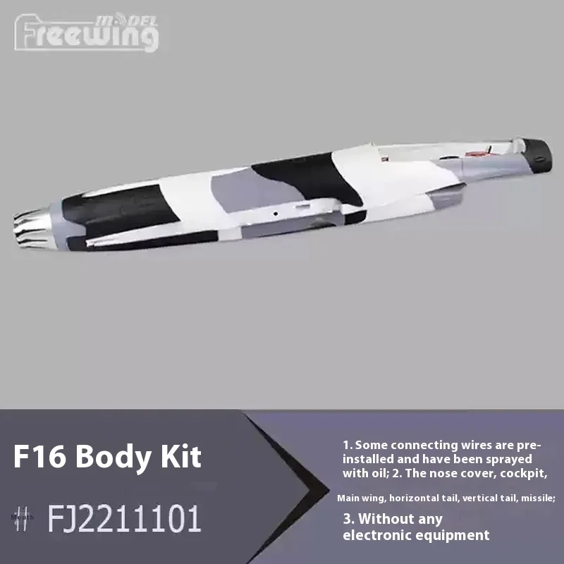 Accessoires d'avion peints de Camouflage Freewing 70mm F16, Fuselage, ailes principales, train d'atterrissage, autocollants de queue verticale, Etc.