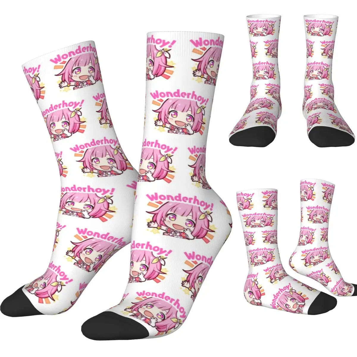 Chaussettes de sport Otori Emus Anime pour hommes, bas Kawaii, chaussettes de course souples, chaussettes antibactériennes personnalisées, hiver