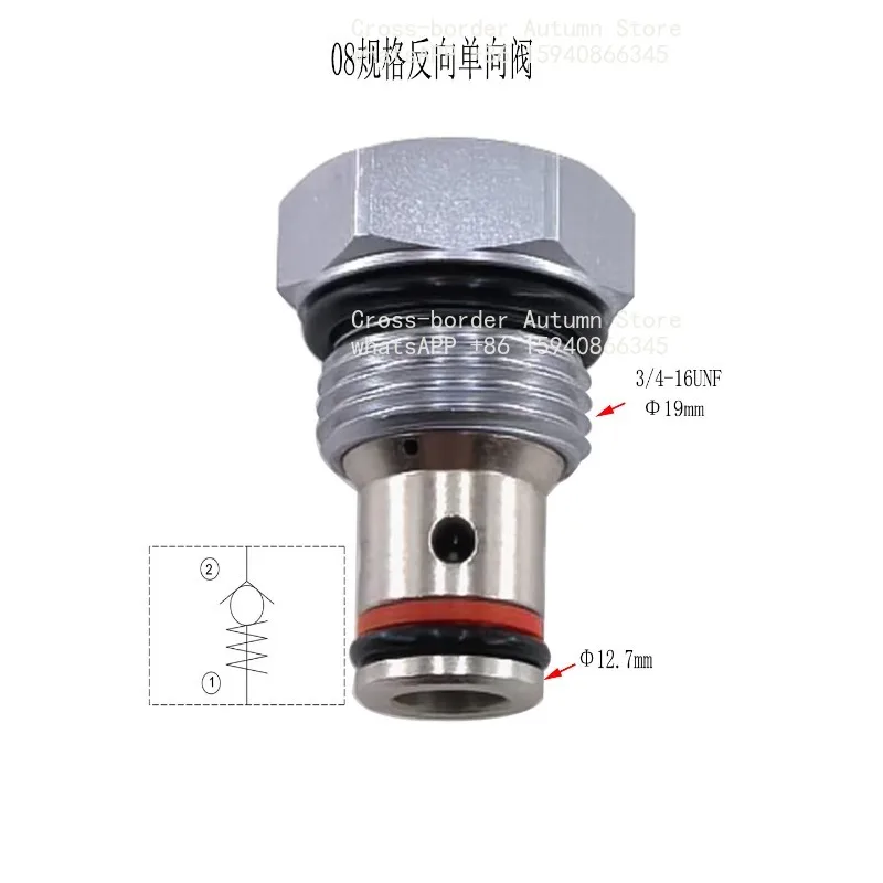 Check Valve Hydraulic LCVR-08-P Cylinder Pressure Maintaining CV10-21 Check Valve, Threaded Carbon Steel