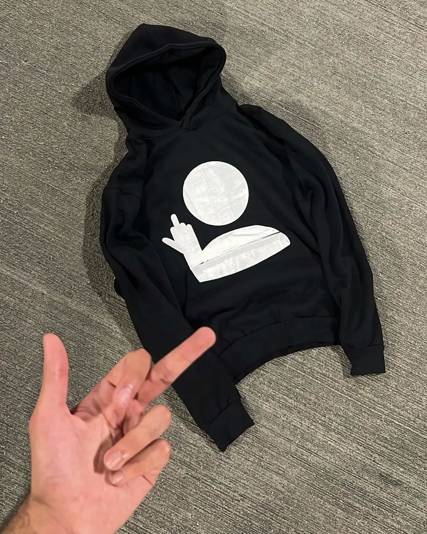 

Американский тренд, забавная толстовка большого размера с принтом среднего пальца, женская Y2K Harajuku, хип-хоп, готическая пара, повседневная толстовка с Джокером