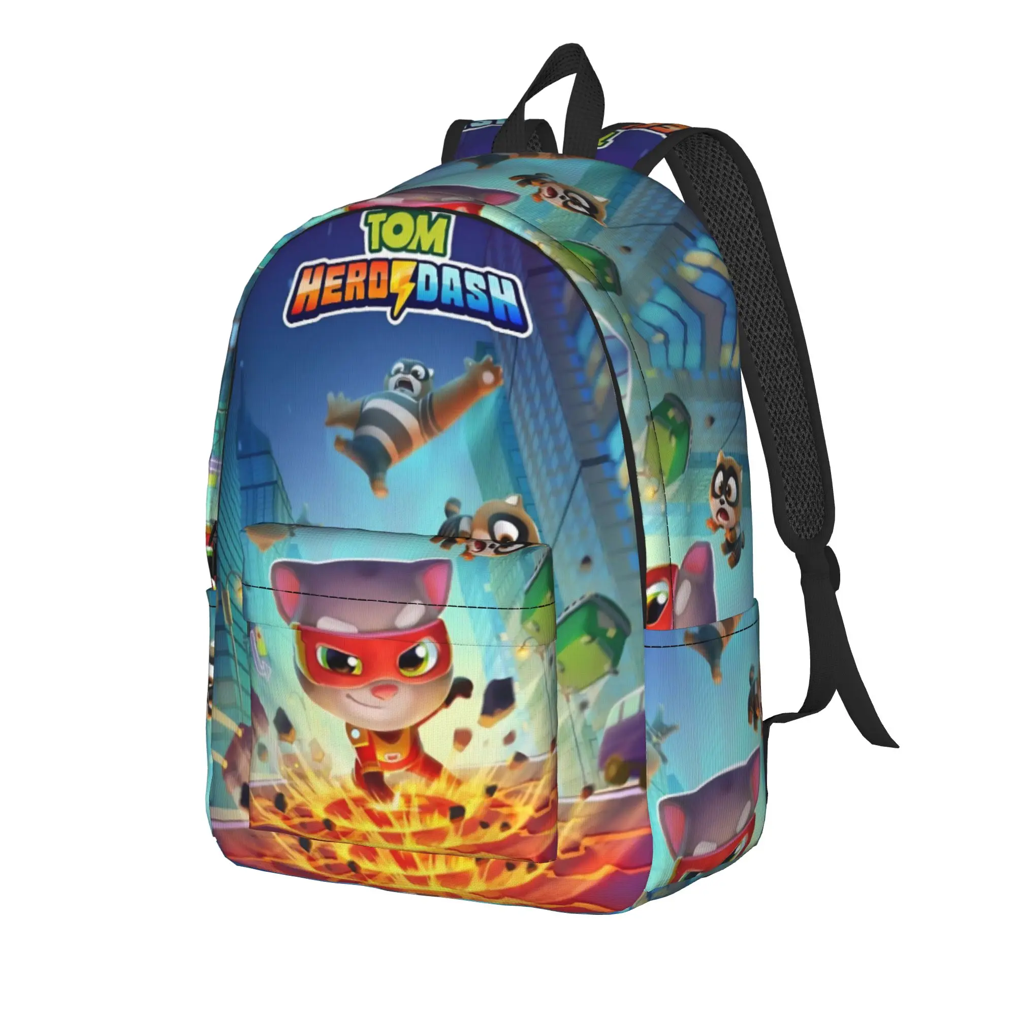T-Talking T-Tom And F-Friends Backpack for Men Women Casual High School Business Daypack  Laptop Canvas Bags Lightweight