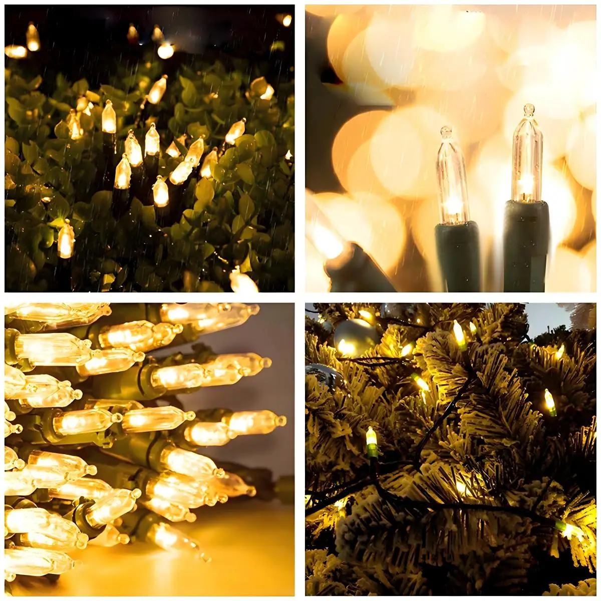 Christmas Decorations Led String Lights Fairy Lights-8 Functions Battery Powered Convenient Decoration, Waterproof Battery Box Indoor and Outdoor Decoration