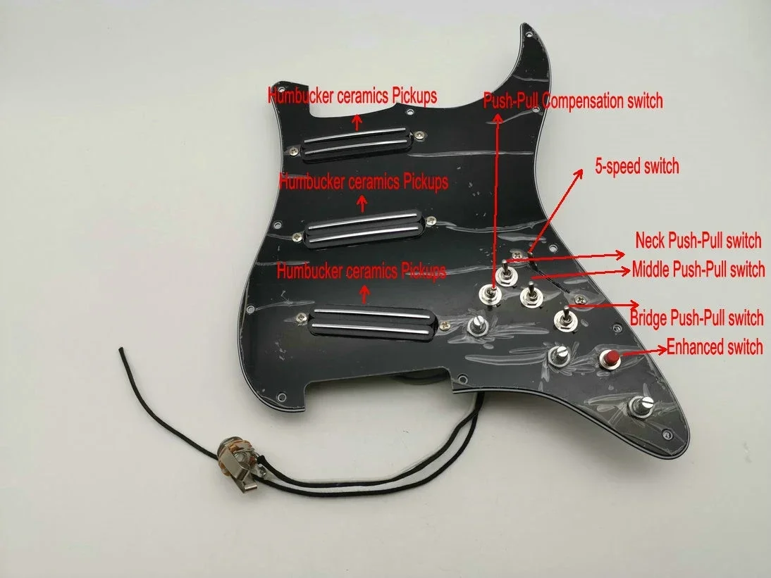 Guitar Pickups Fully Loaded Humbucker Equipment Multifunctional push-pull single cut switch