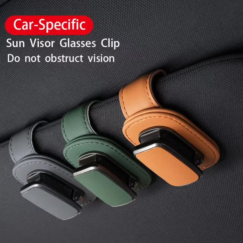 

Universal Car Sunglasses Clip Card Ticket Holder Stand Fastener Pen Case Eyeglasses Sun Visor Car Accessories