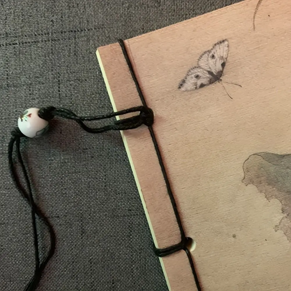Ancient Style Ancient Style Sketchbook Lotus Thread-bound Vintage Line-bound Sketchbook Tassel Line Package Vintage view 3