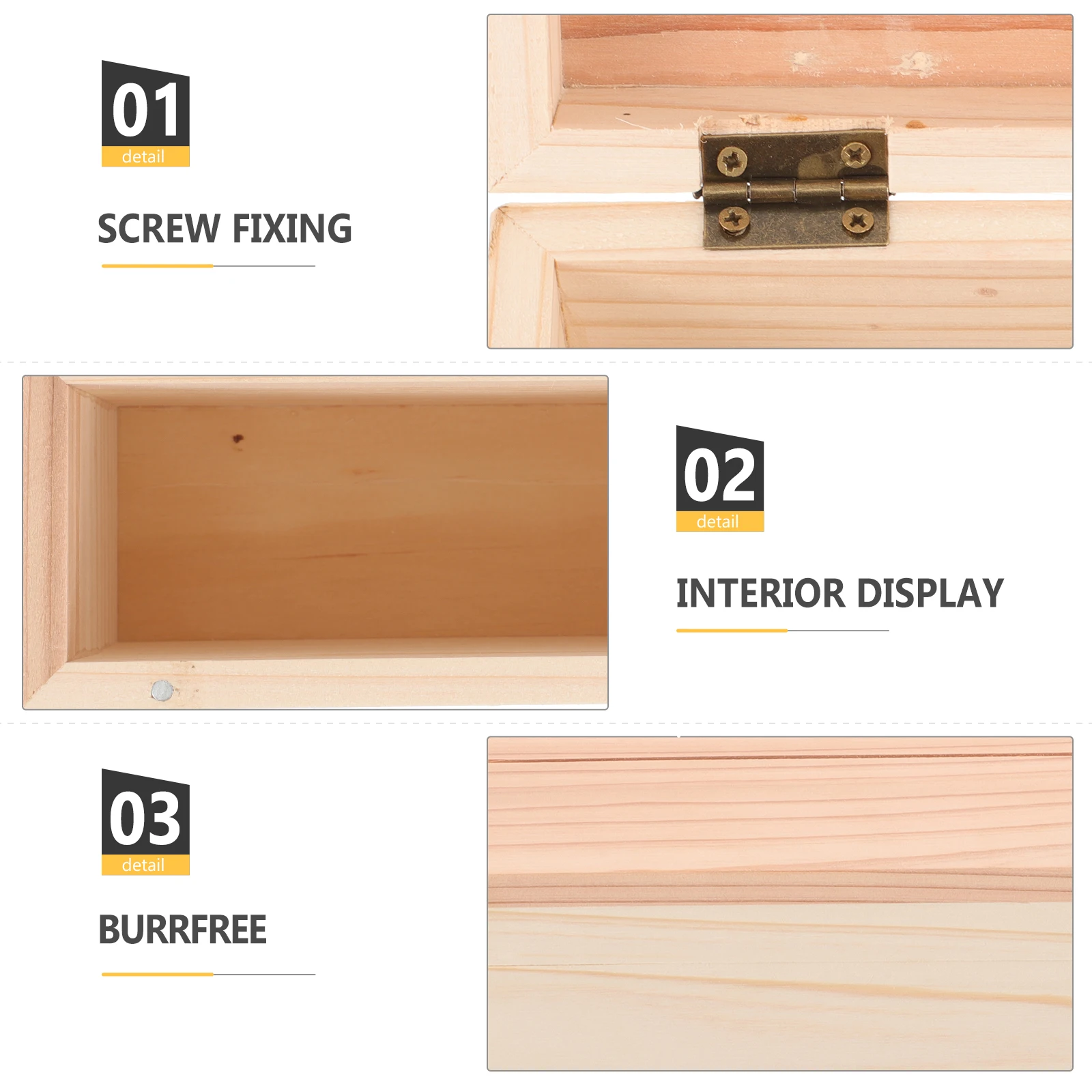 

Wooden Recipe Card Holder Storage For Kitchen, Wood Organizer Box For Cooking Notes, Tickets, Jewelry, Craft