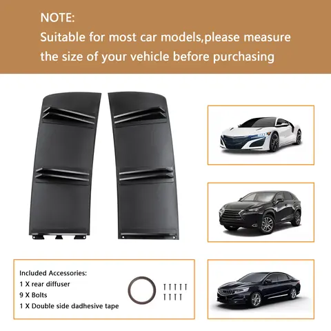 8 best sales rear bumper diffuser universal - №1