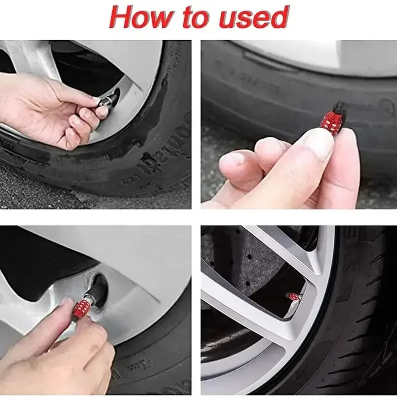 4pcs Aluminum Alloy Car Tire Valve Cap Grenade Tyre Valve Stem Cover Air Dust Cap Tire Valve Truck Bike Wheel Rim Valve Stem Cap