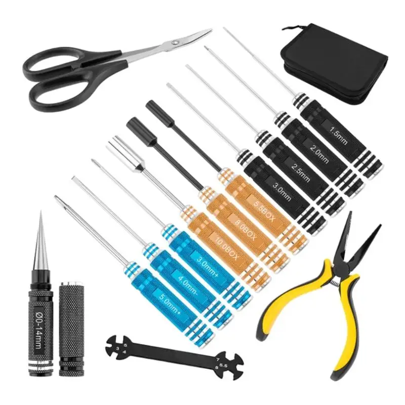 Bright Color Solid Hexagonal Wrench With Convenient Case For DIY Enthusiasts D2RD