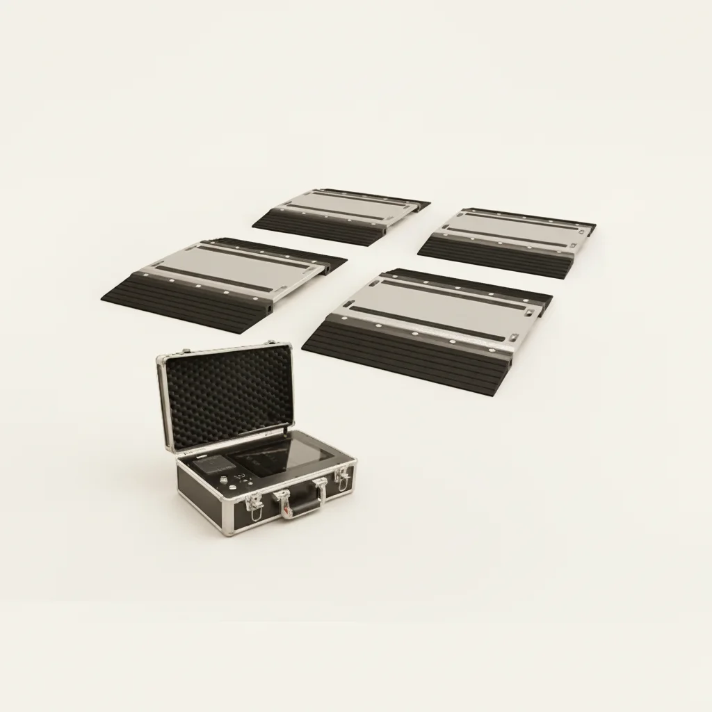 Digital LED/LCD Display Stainless Steel Portable High Accuracy Weighbridge Scale for Trucks Axles /ODM Support 1