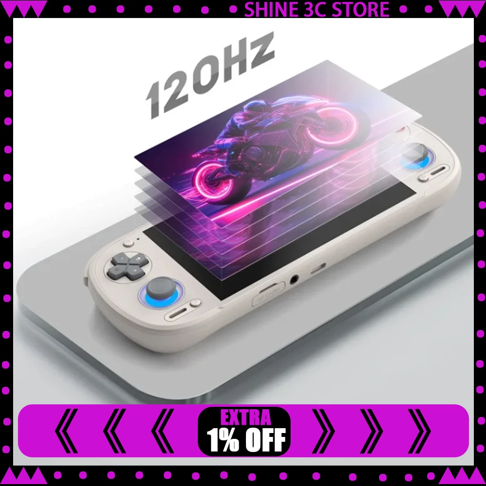 Retroid Pocket 6 RP6 Android Game Console 5.5Inch 1080P 120Hz AMOLED Screen 6000mAh Hall-Effect Trigger 8GEN2 Handheld Consoles