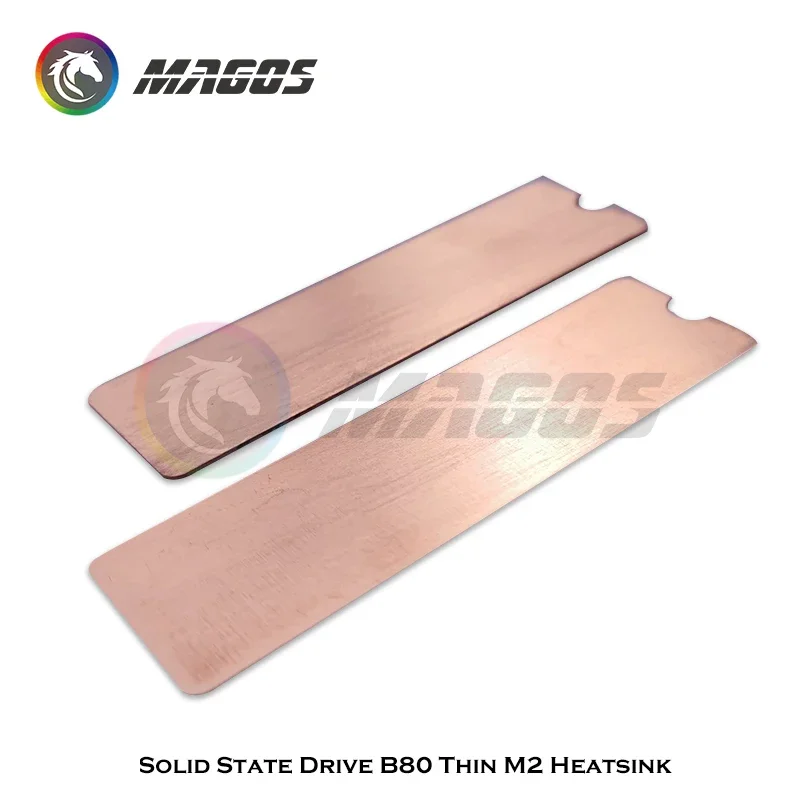 M.2 SSD Heat Sink NVME NGFF M.2 2280 Solid State Hard Disk Pure copper Heatsink B80 thin Cooler Radiator For Computer Notebook