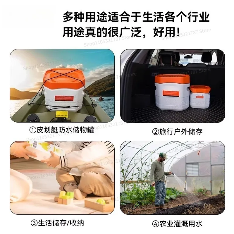 For Multi-functional Waterproof Storage Tank Box Food Grade Outdoor Bucket Self-driving Large Capacity Portable Car Empty Bucket