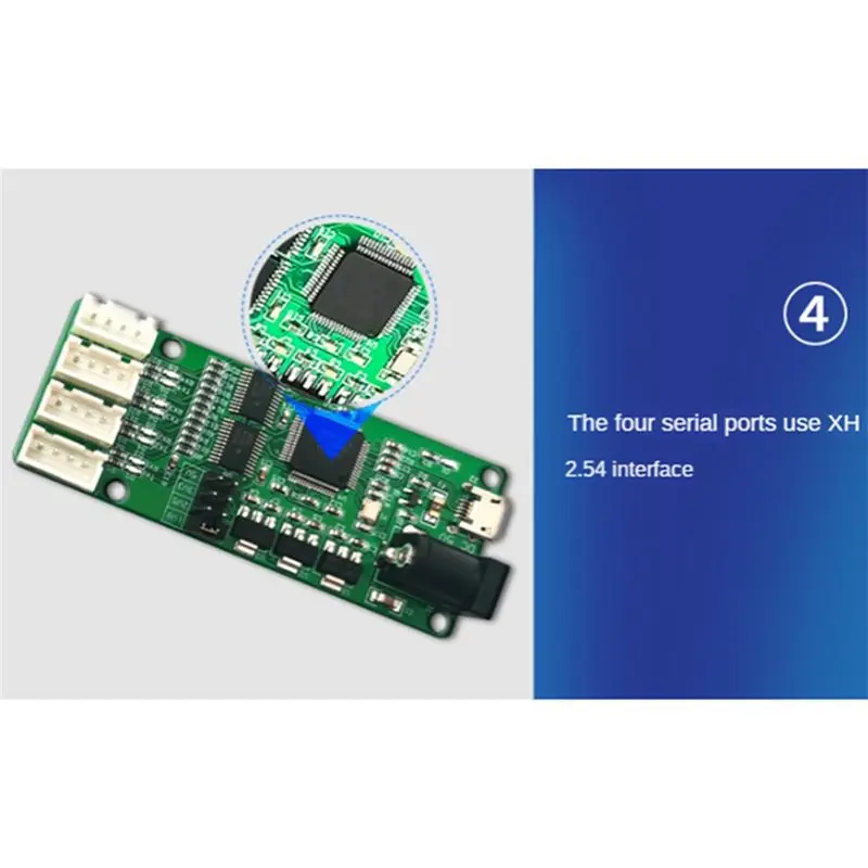 A23F-1 Piece USB To 4 Way TTL Module UART USB To 4 Way TTL FT4232 Chip DC 5V Converter Board For Equipment
