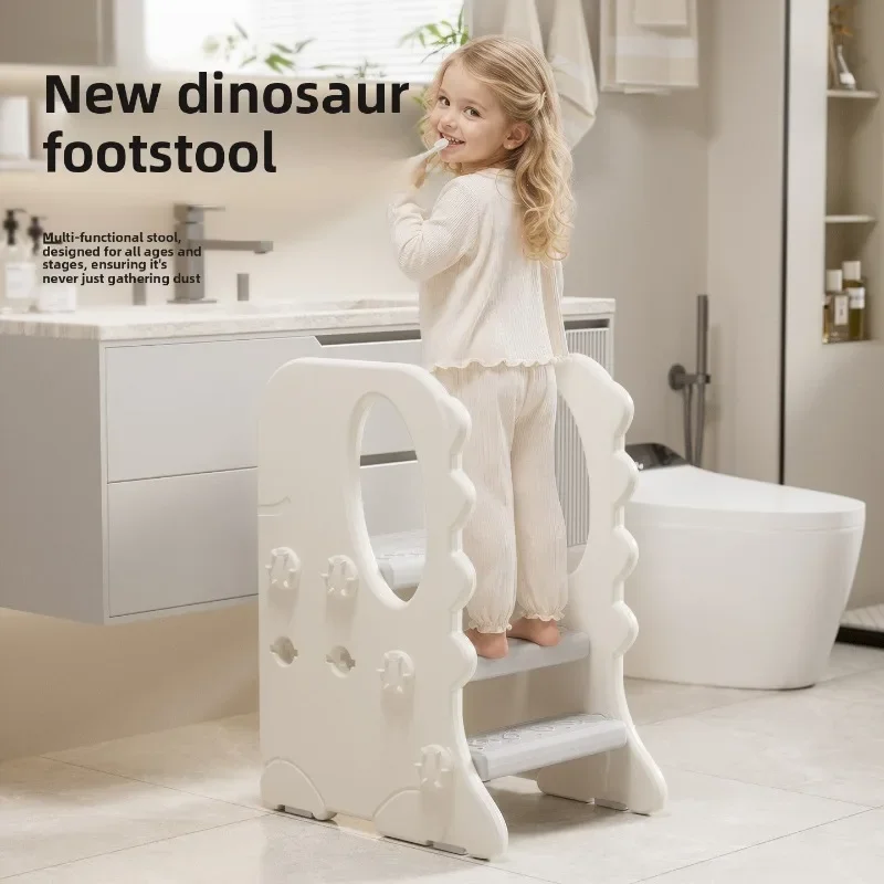 Kids Wash Basin Foot Stool Bathroom Height Booster Baby Sink Step Stool Toilet Height Increasing Stool Washbasin Bench