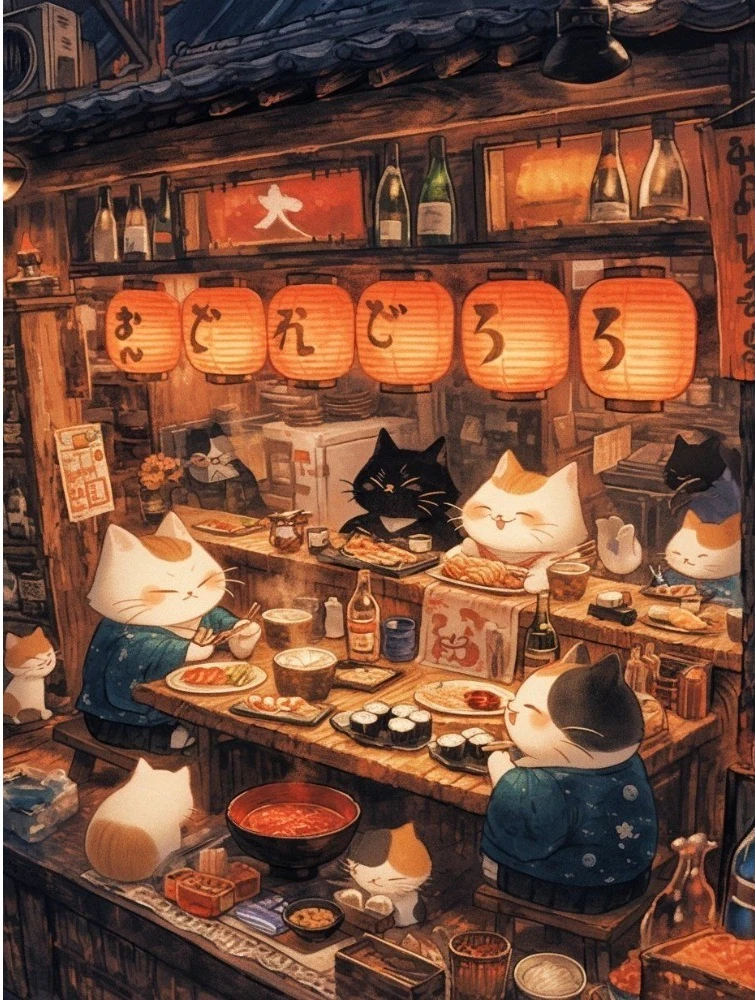 Jigsaw Puzzles 1000 Pieces Kitten Pattern Home Decor Puzzle Games Family Fun Floor Puzzles Educational Toys for Kids