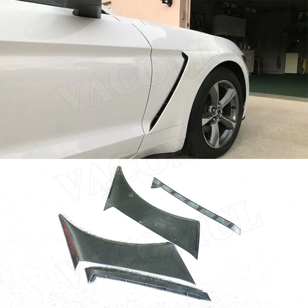 

VACOMUL PP Prime Material Front Bumper Side Fender Fin Splitter Moulding Trims for Ford Mustang 2015 - 2019 Rear Bumper