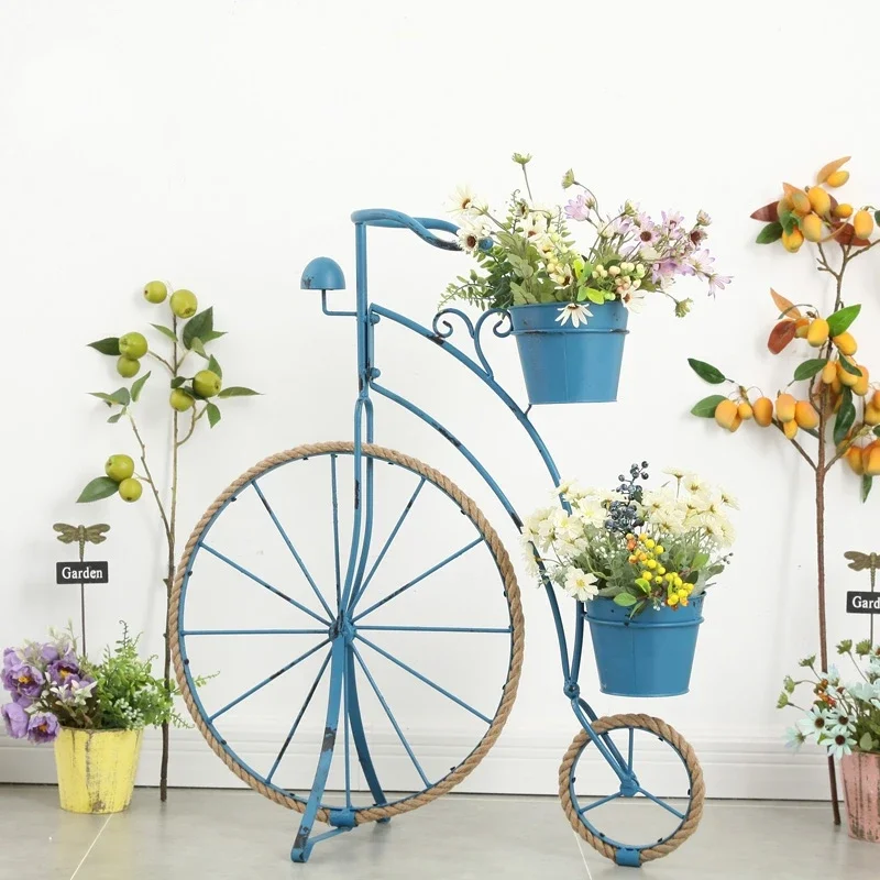 

Home Decor Garden Decor Outdoor Balcony Courtyard Ornaments Creative Retro Iron Flower Rack Ornaments Shop Window Art Decoration