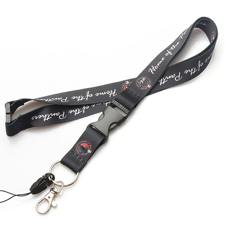 Hot Sale One Piece Lanyards Custom Print Long Polyester Lanyard with ID Card Badge Holder