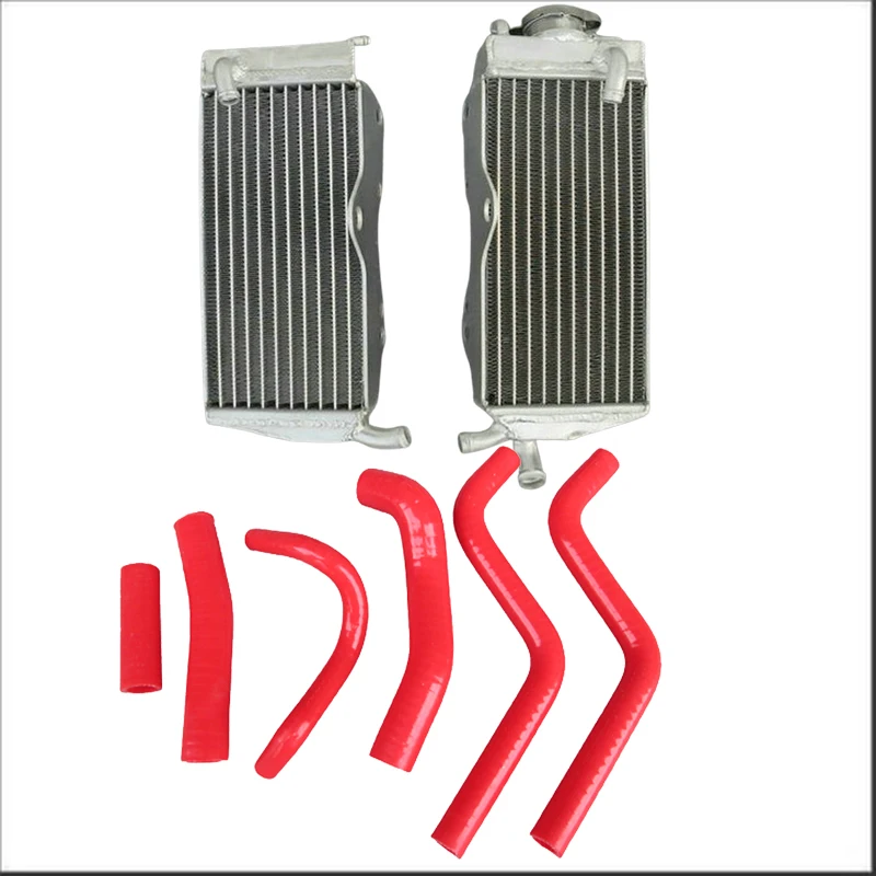 

For Honda CR250 CR250R CR 250R 1990-1991 90 91 Aluminum Radiator+Silicone Hose