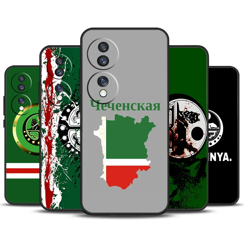 Chechnya Chechen Flag Case For Honor X8b X9b X9a X8a X7a X6a X7 X8 X9 Cover For Honor Magic 6 5 Pro 50 70 90 Lite