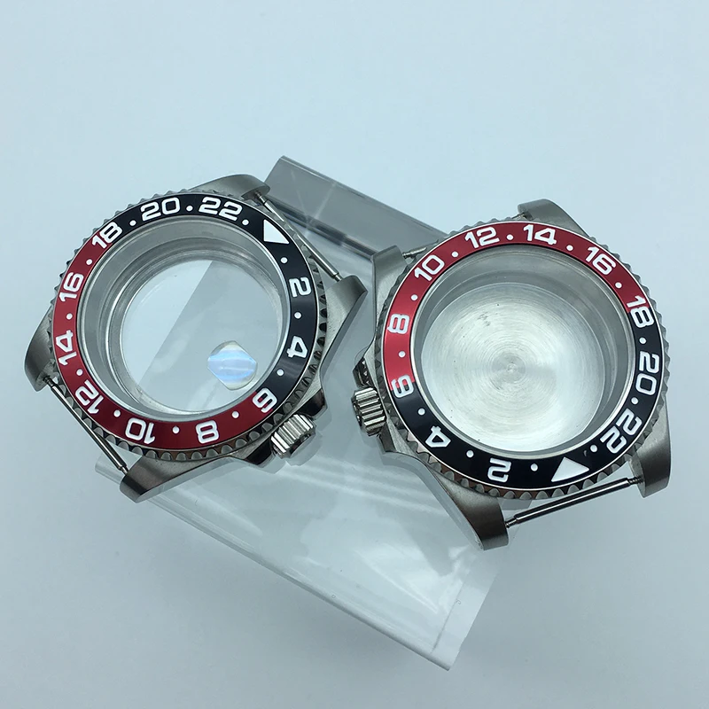 

Корпус часов NH35 40 мм с сапфировым стеклом, керамический безель для nh34 nh36 nh35 nh38 механизм 28,5 мм циферблат GMT Корпус Мод 28,5 мм циферблат