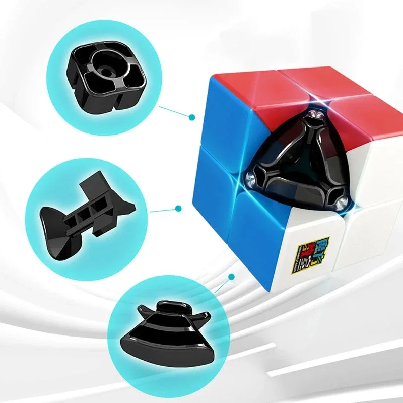 Mini Bolso Cubo Mágico para Crianças, Brinquedos Educativos Profissionais, 2x2x2, Velocidade 2x2