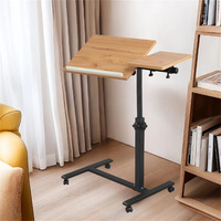 Adjustable Height Tilt Overbed Bedside Table Rolling Sofa Laptop Folding Tilting for Medical Hospital Home