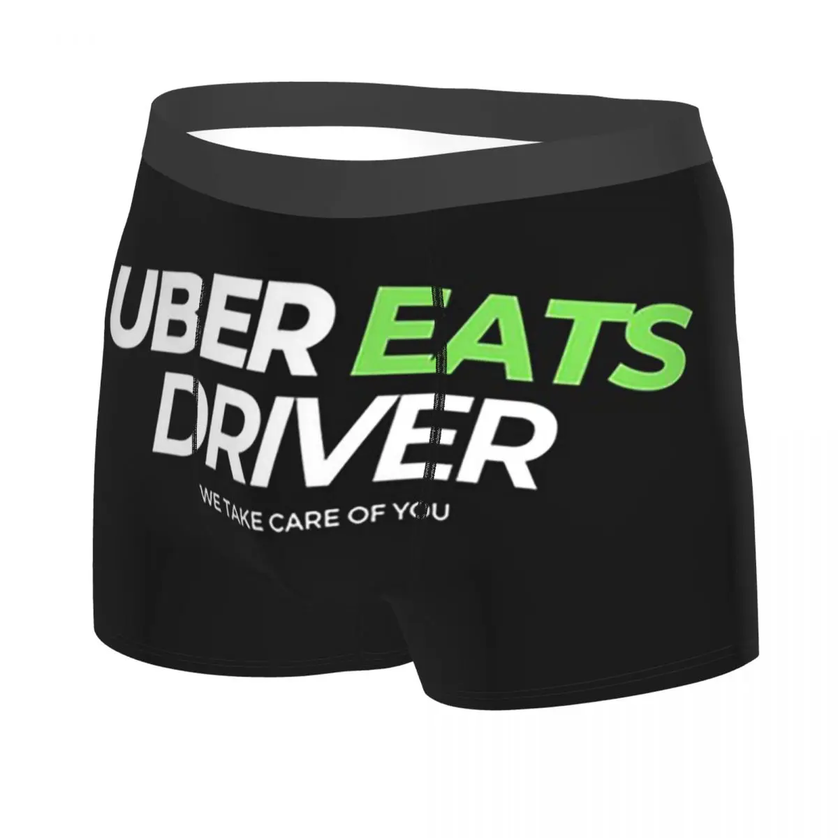 الملاكم السراويل السراويل Uber أكل سائق شعار توصيل الطعام سائق سراويل الذكور تهوية الملابس الداخلية ل أوم رجل صديقها هدية