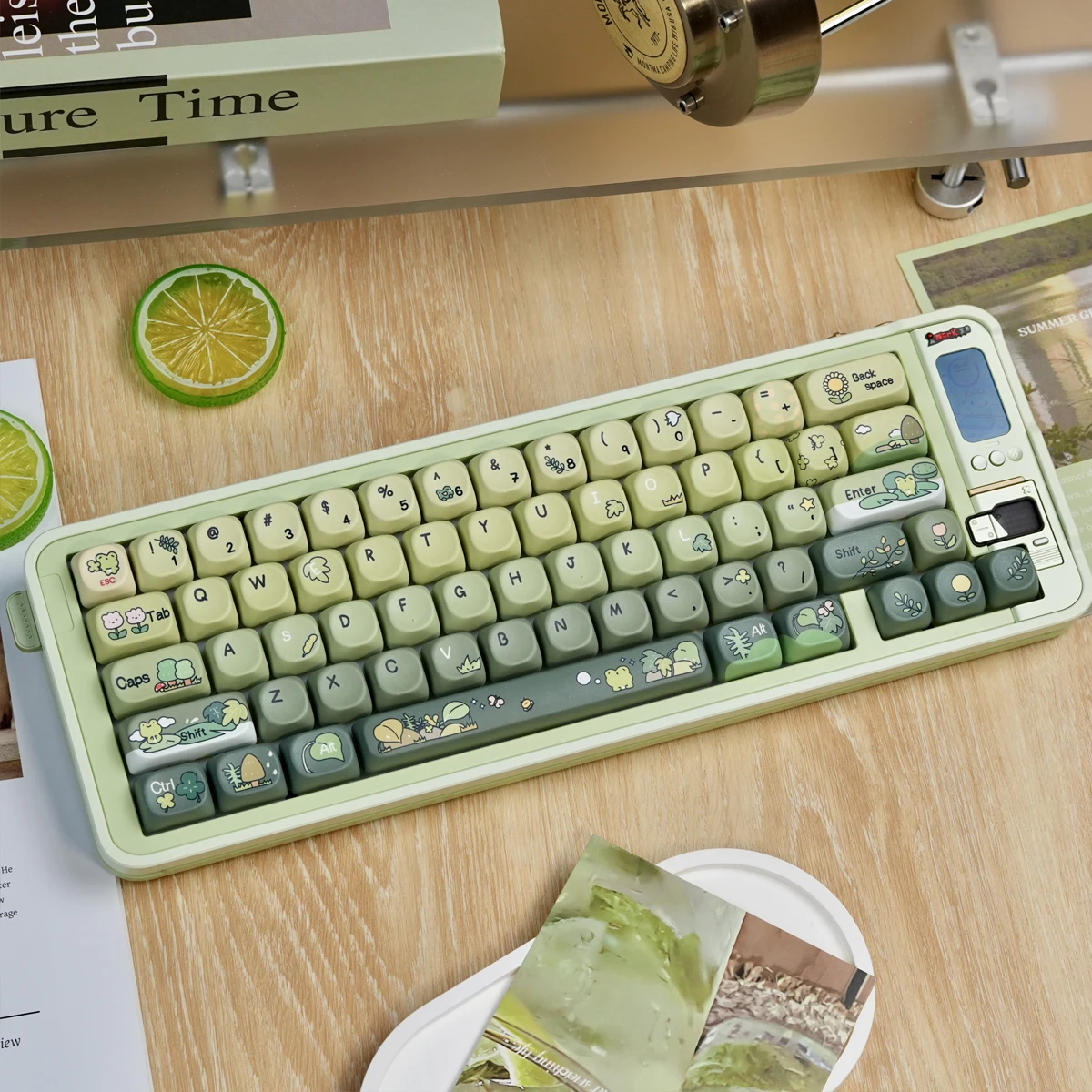 Journey Frog Keycaps 132 Keys PBT Material MOA Profile DYE-SUB Personalized For MX Switch Wooting Mechanical Keyboard Keycaps