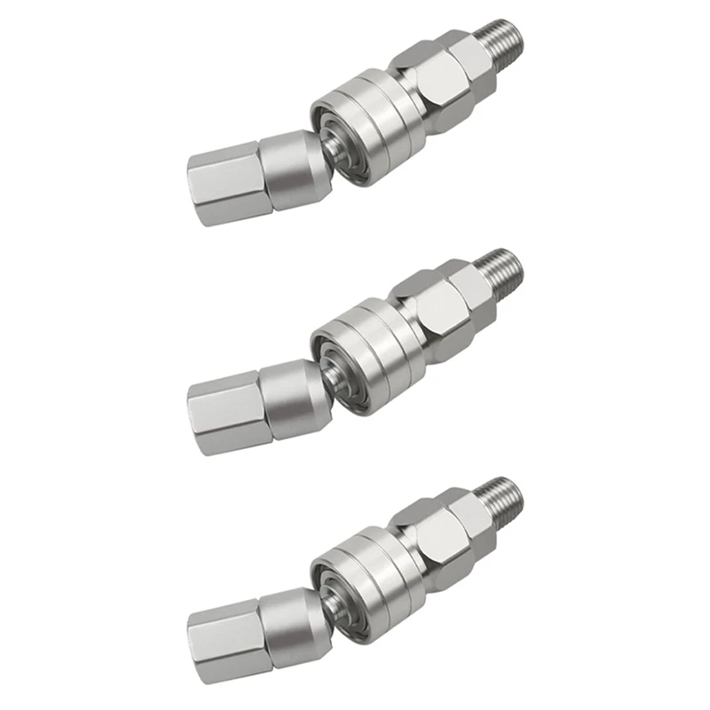 3x Airless Rechte Slangdraaibare Connector Universele 360 Snelkoppelingen Luchtslang Snelkoppeling Airless Verfspray