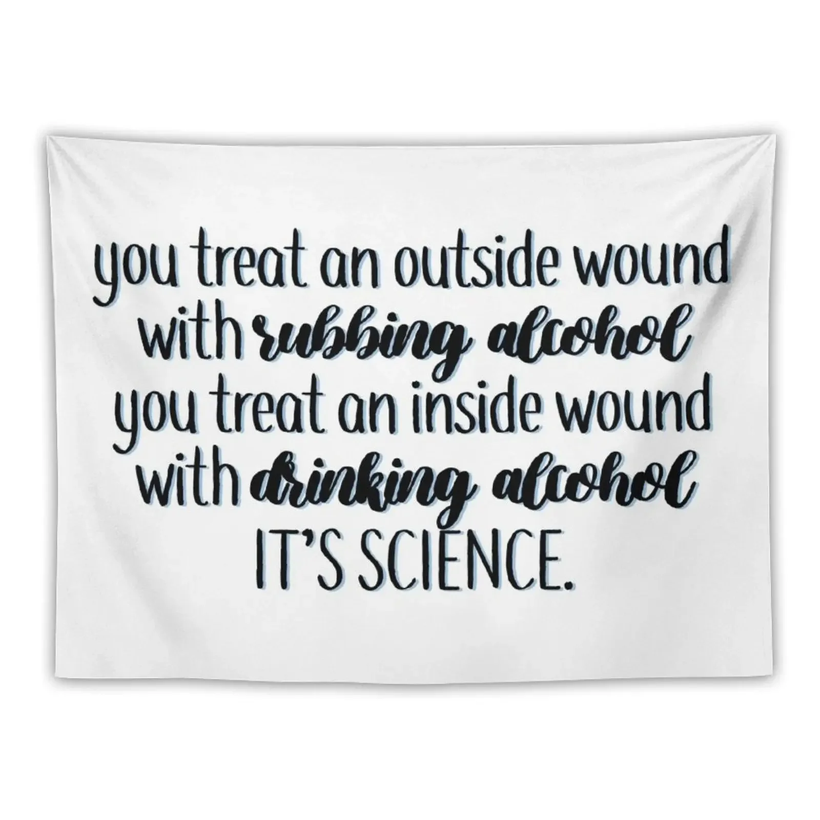 drinking alcohol quote new girl Tapestry Decor Home House Decor Mushroom Decorations For Room Tapestry